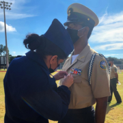 During formation on December 10, many Admiral Farragut Academy cadets were recognized and given academic and physical fitness awards.