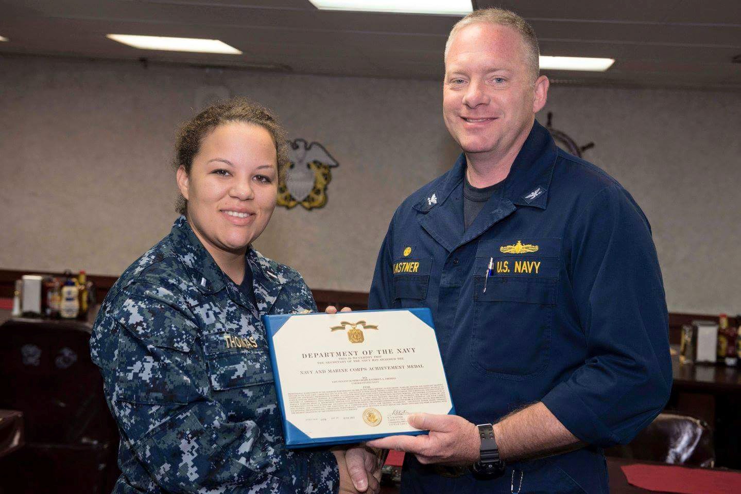 Kathryn is on the fast track to a high ranking position in the United States Navy.