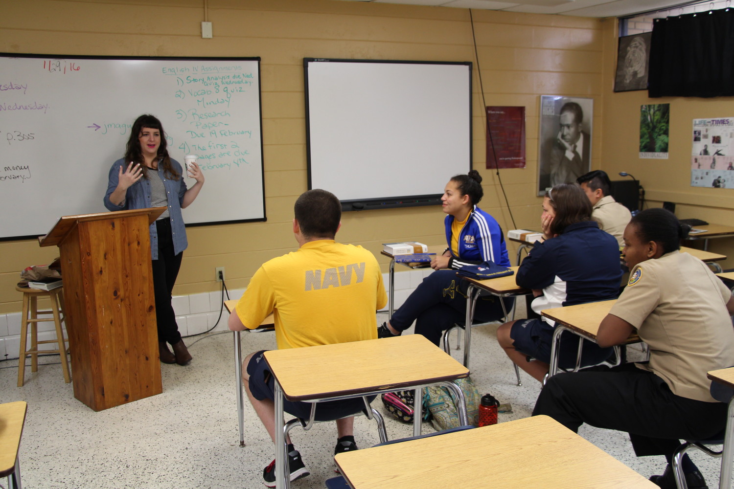  Nationally recognized poet, Megan Falley, has writing workshop for English students