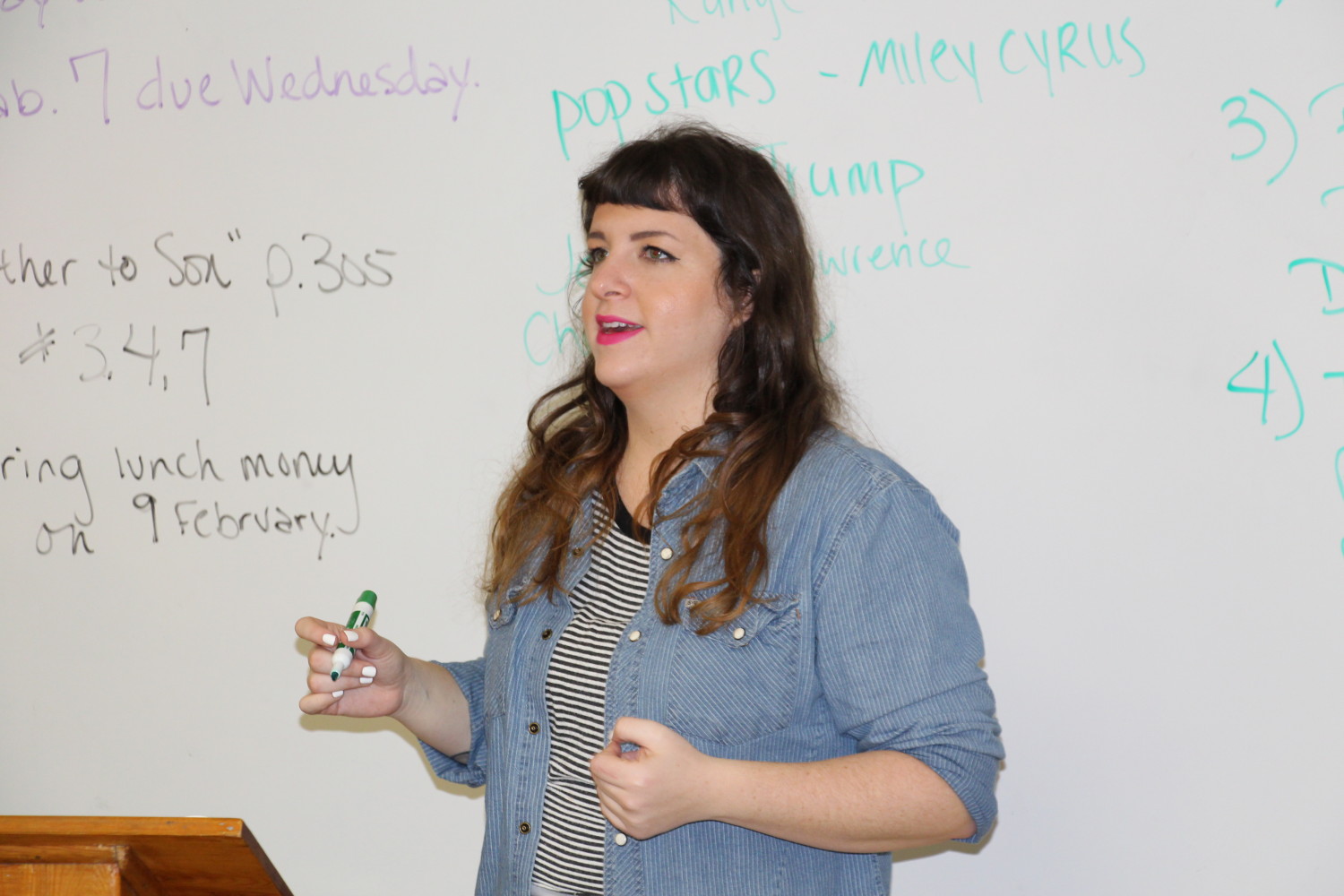  Nationally recognized poet, Megan Falley, has writing workshop for English students