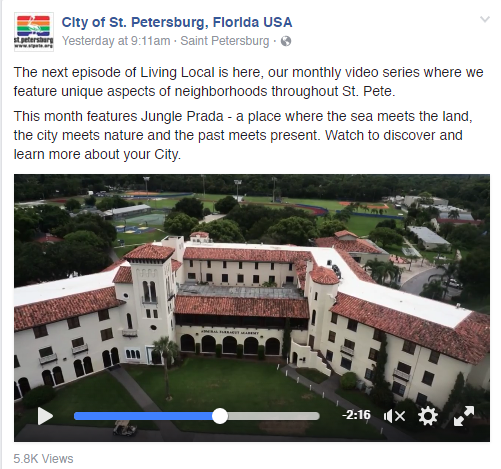 City of St Pete Facebook