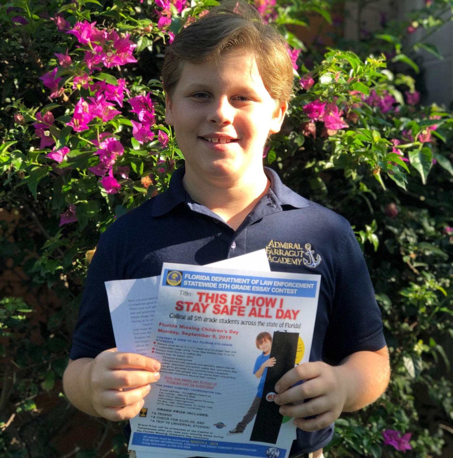 Farragut 5th grader is regional winner in Florida's ...