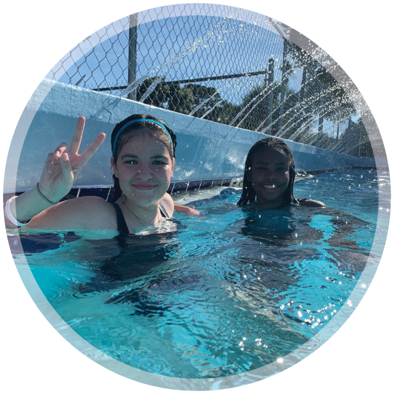 Admiral Farragut Academy St Petersburg Summer Boarding School Camp Circle image Girls in Pool