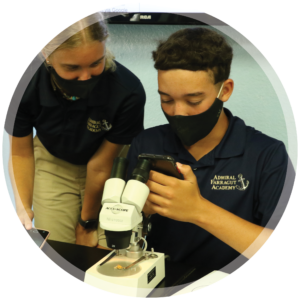Admiral Farragut Academy Circle Images Mask Upper Boy Girl Biology Microscope