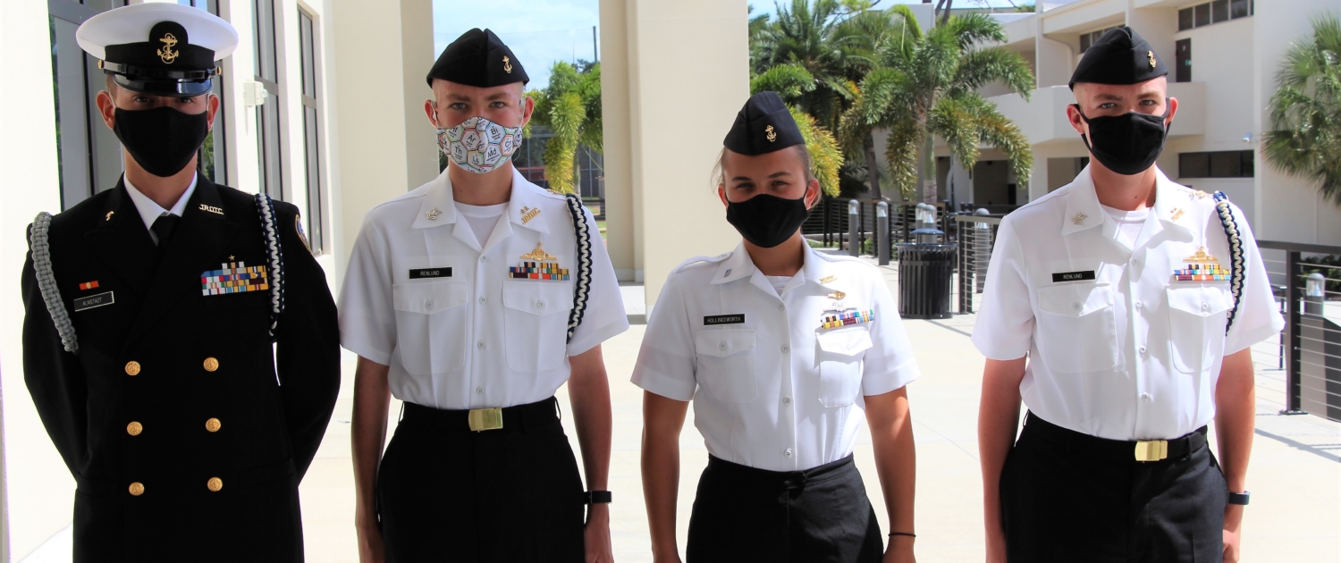 Four Upper School students attended the virtual 2020 United States Naval Academy (USNA) Summer STEM Program