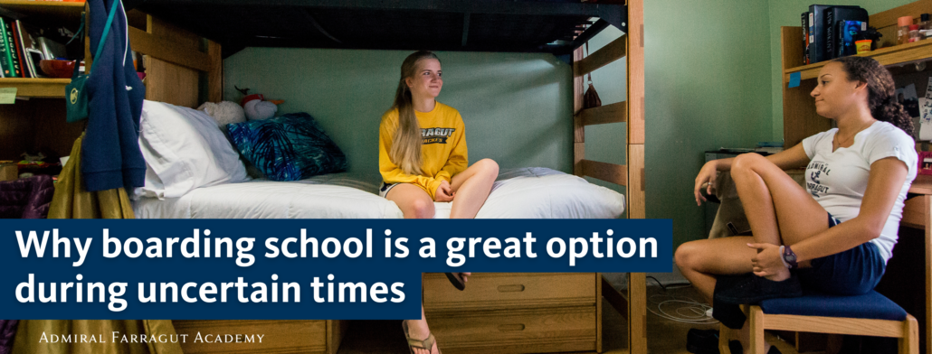 Dorm room with girls Why boarding school is a great option during uncertain times - Admiral Farragut Academy Private Boarding School in Florida