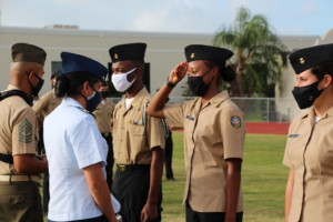 Admiral Farragut Academy Upper School Cadet Promotions October 19 2020