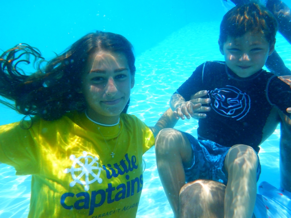 Ella Sokolowski '21 Little Captains Underwater with Camper