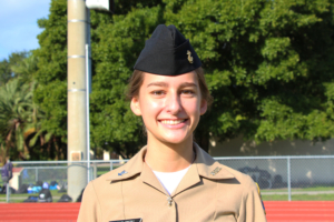 Ella Sokolowski, a senior day student from Seminole, FL, was awarded the Florida Holocaust Museum’s 2020 Anne Frank Humanitarian Award because of her hundreds of hours of community service work.