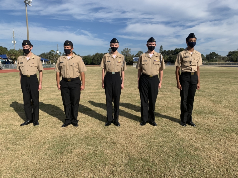 During formation on December 10, many Admiral Farragut Academy cadets were recognized and given academic and physical fitness awards.