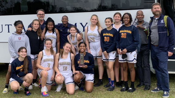 Girls Varsity Basketball team wins championship at Sunshine State Athletic Conference Tournament