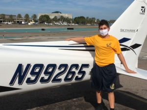 Please join Farragut's Aviation Department in congratulating Spencer Salzberg '22 on earning his student pilot solo endorsement.