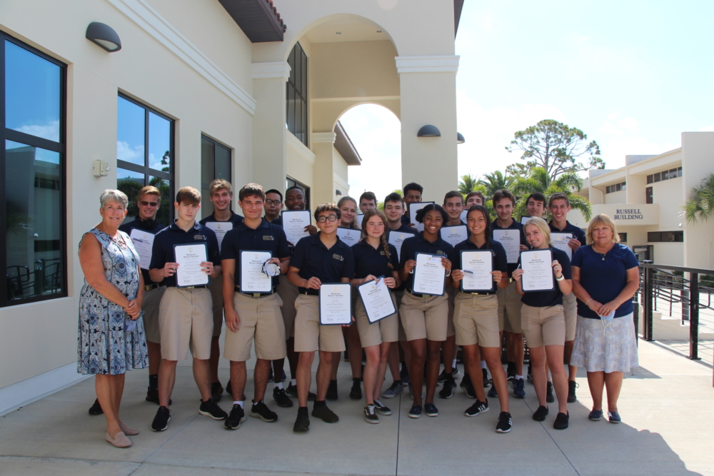 On Monday, May 10th, the National Honor Society of Admiral Farragut Academy inducted 27 new members.