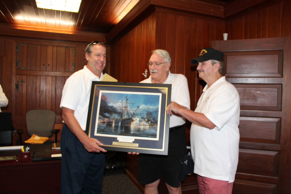 The class of 1966 south presented a special gift to honor former Headmaster Robert J. Fine, Jr.’s thirty years of service to the Academy.